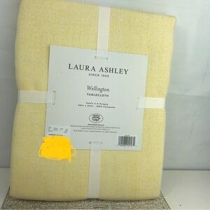 NWT: Laura Ashley Yellow Tablecloth 60x72